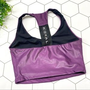 Koral Activewear Dakota Sports Bra purple small